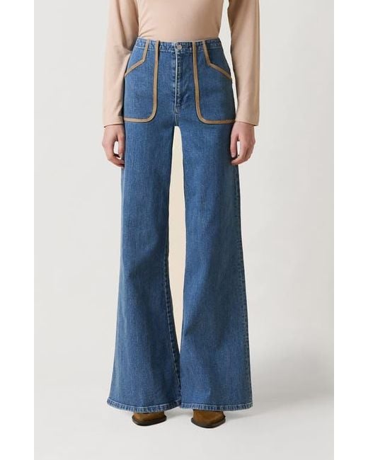 Le Jean Blue Jonie Extreme Flare High Waist Jeans