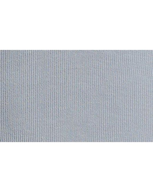FRAME Blue The Mesh Trim Rib Henley