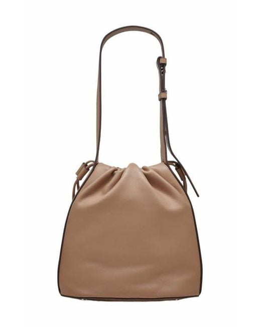 DKNY Brown Channing Drawstring Bag