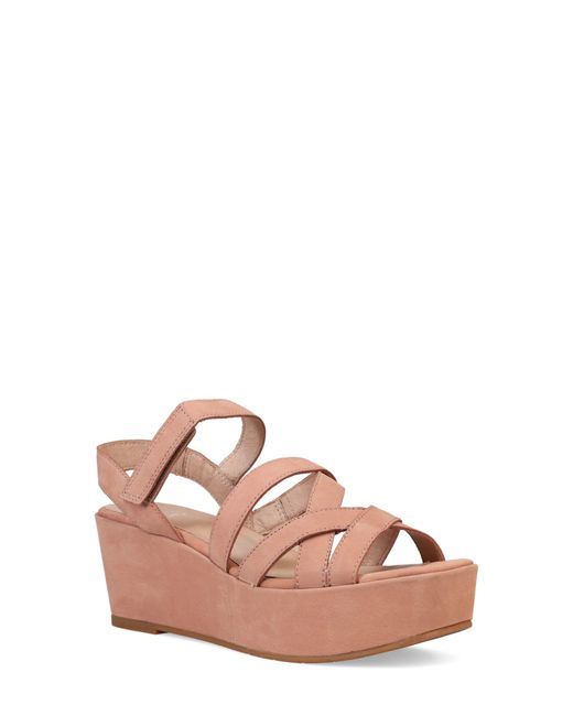 Eileen Fisher Pink Mazy Slingback Platform Wedge Sandal
