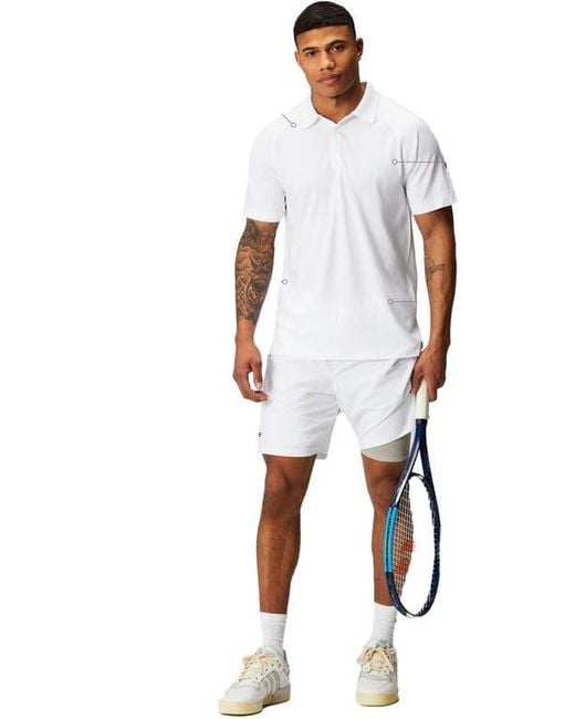 Fabletics White The Training Day Polo for men