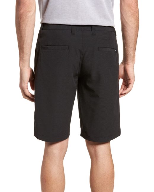 Travis Mathew Beck Stretch Performance Shorts in Black for Men - Lyst