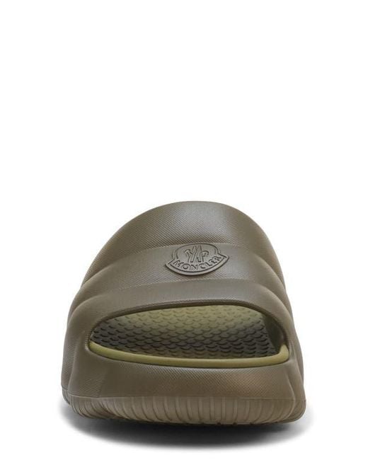 Moncler Green Lilo Slide Sandal for men