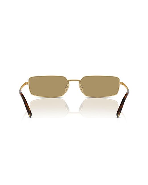Prada Natural 59mm Rectangular Sunglasses for men