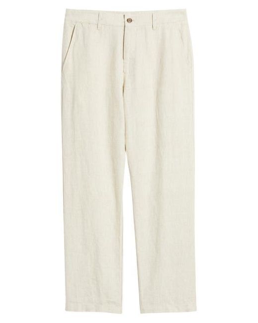 NN07 Natural 1454 Aden Flat Front Linen Chinos for men