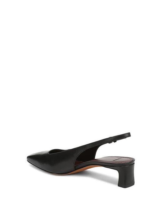 Vince Black Hart Kitten Heel Slingback Pump