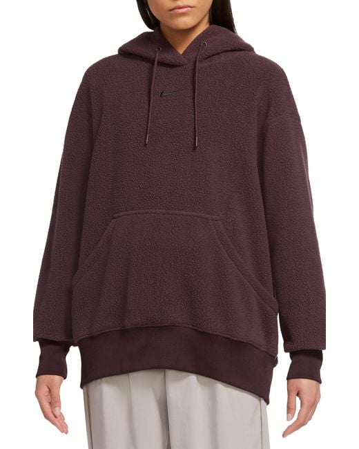 Nike Sportswear Plush Hoodie in Purple Lyst