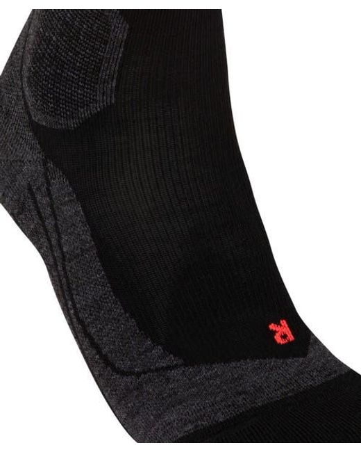 Falke Black Sk Compression Wool Ski Socks