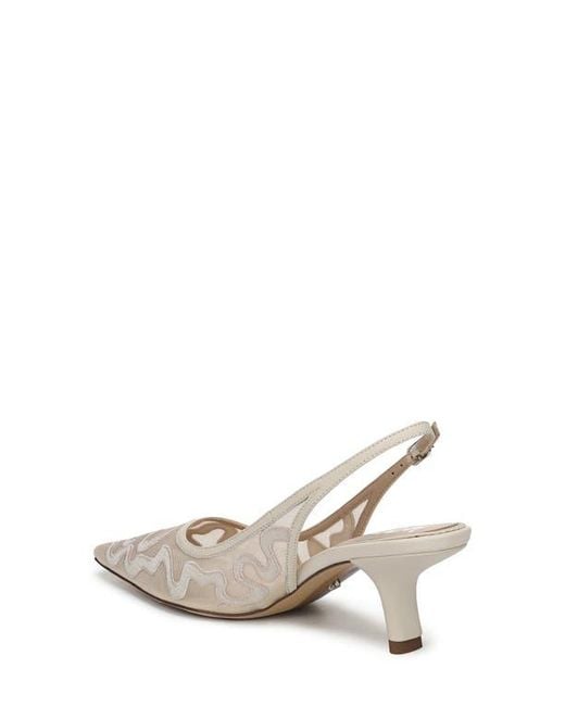 Sam Edelman White Bianka Slingback Pump