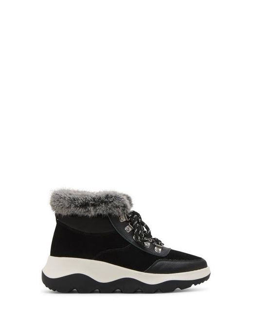 Blondo Black Ante Waterproof Faux Fur Trim Boot