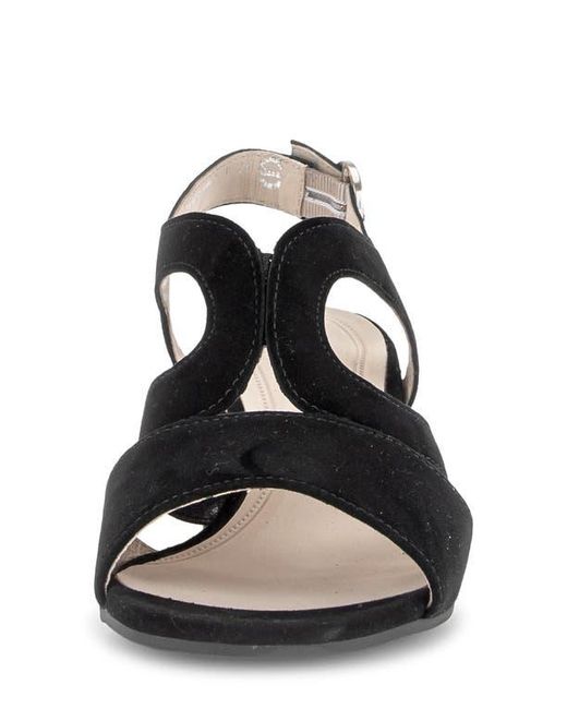 Gabor Black Ankle Strap Sandal
