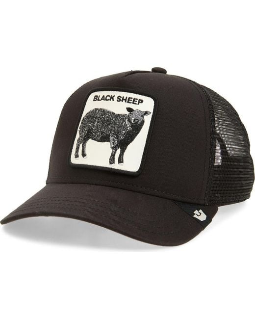 Goorin Bros Black The Sheep Patch Trucker Hat for men