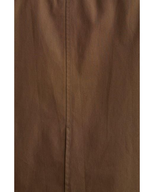 Totême  Brown Signature Double Face Wool & Cashmere Coat