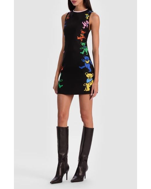 Alice + Olivia X Grateful Dead Clyde Fitted Sheath Minidress in Black | Lyst Alice + Olivia X Grateful Dead Clyde Fitted Sheath Minidress in Black | Lyst