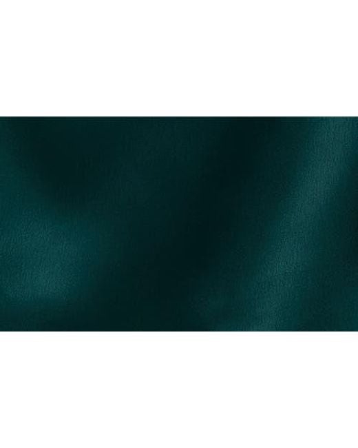 Anne Klein Green Long Sleeve Ruffle Hem Faux Wrap Minidress
