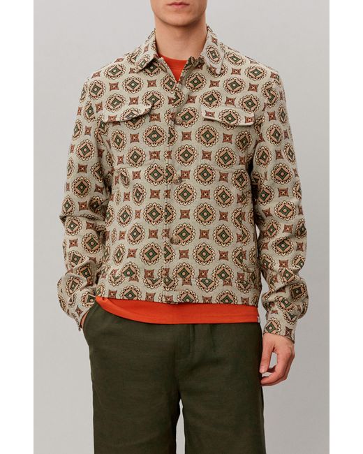 Les Deux Natural Nash Jacquard Shirt Jacket for men