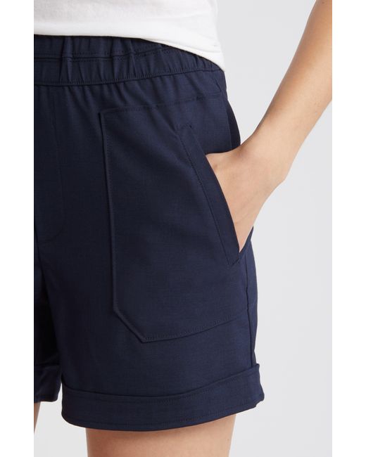 Wit & Wisdom Blue Skyrise Patch Pocket Shorts