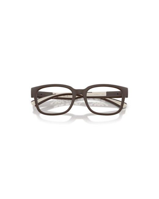 Burberry Metallic 52Mm Rectangle Optical Glasses for men