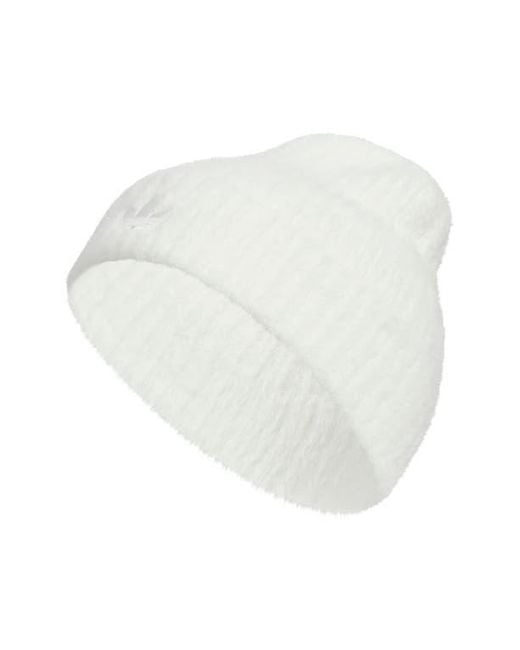 Adidas White Feels Beanie