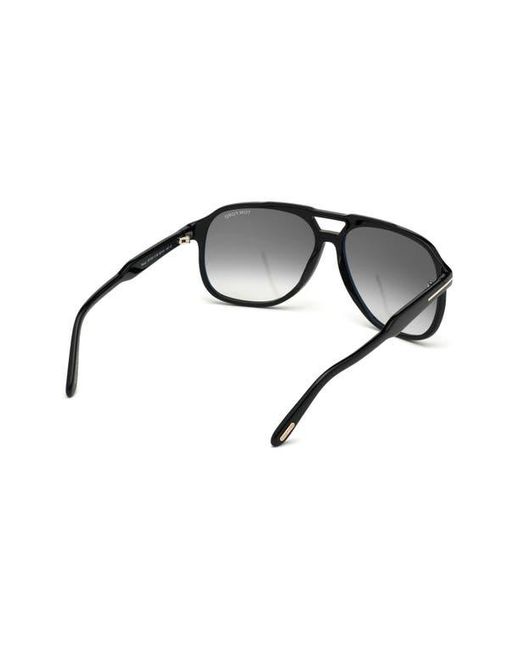 Tom Ford Black Raoul 62Mm Gradient Navigator Sunglasses for men