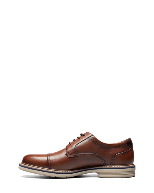 Florsheim Brown Norwalk Cap Toe Derby for men