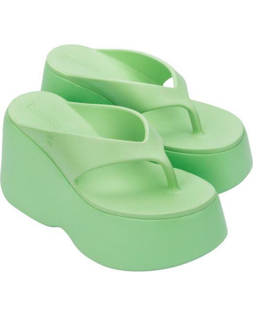 Melissa Green Platform Wedge Flip Flop