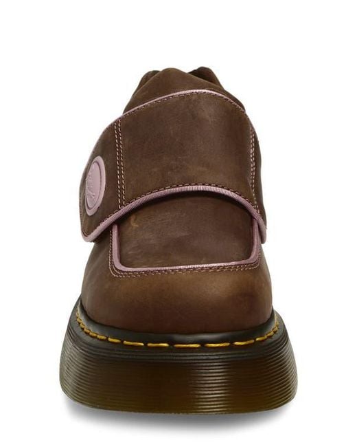 Dr. Martens Brown Buzz Strap Platform Shoe