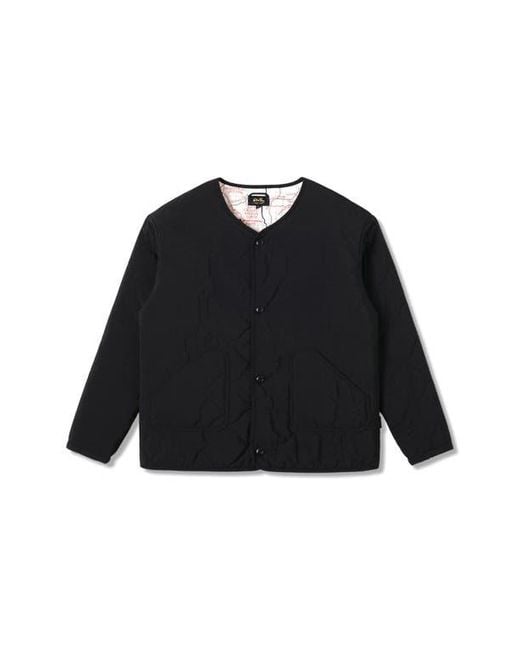 Stan Ray Black Reversible Quilted Liner Jacket for men