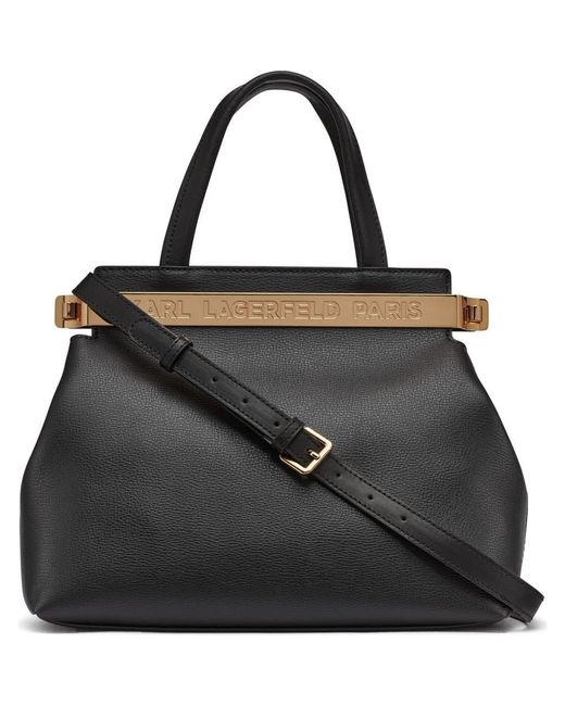 Karl Lagerfeld Black Jacqueline Satchel
