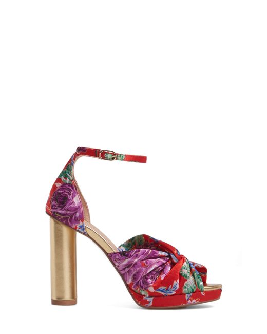 Chinese Laundry Red Flory Knotted Sandal