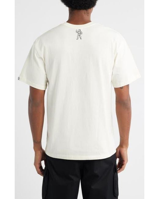 BBCICECREAM White Bb Align Cotton Graphic T-Shirt for men