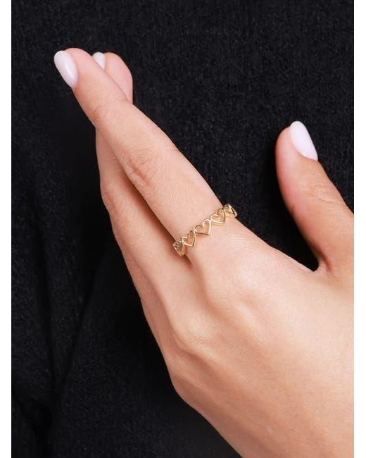 DEVATA Metallic Sweet Heart Ring