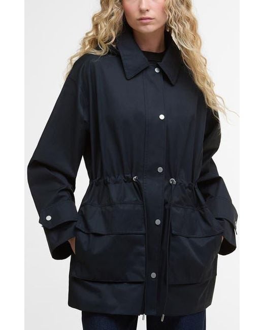 Barbour Blue Fallyn Showerproof Rain Jacket
