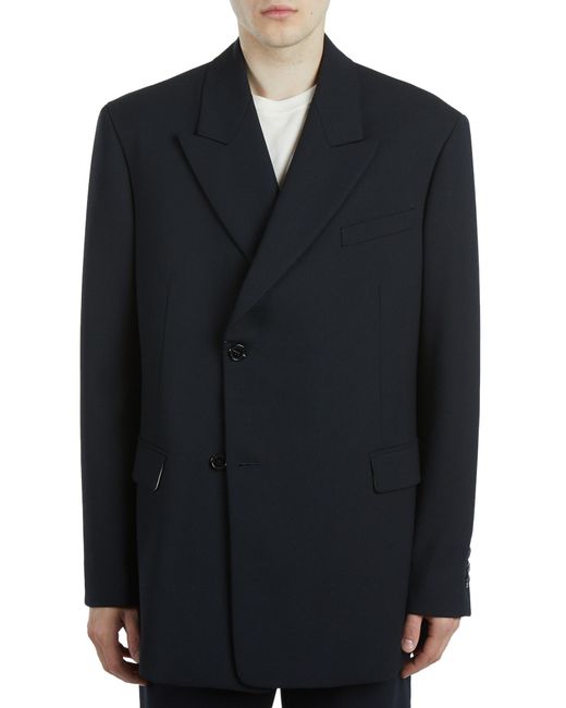 Raf Simons Black Double Breasted Jacket for men
