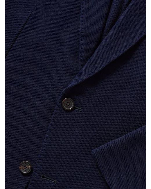 Robert Talbott Blue Wright Knit Blazer for men