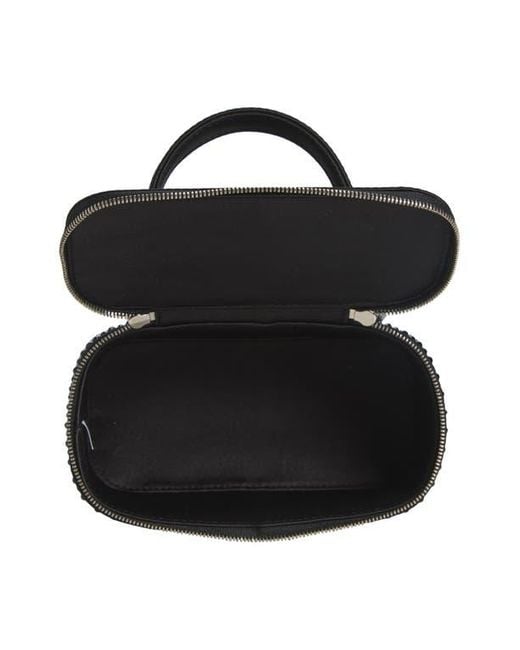 Tory Burch Kira Crystal Embellished Satin Vanity Case in