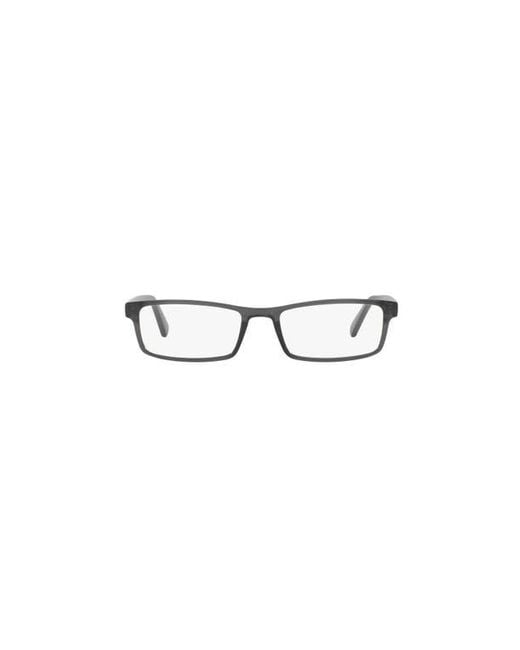 Sferoflex Black 52Mm Rectangle Optical Glasses for men