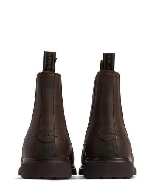 Barbour Brown Hale Chelsea Boot for men