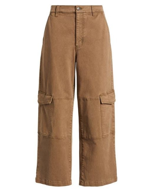 FRAME Brown The Station Crop Cargo Pants