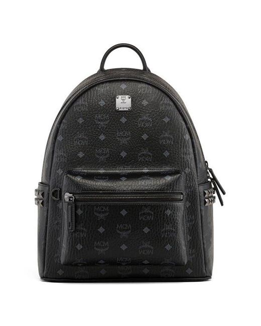 MCM Black Small Stark Side Studs Backpack for men