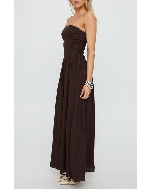 brown maxi dress princess polly Laurette Maxi Dress Brown