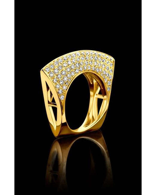 DRIES CRIEL Lotus Diamond Ring in Metallic | Lyst