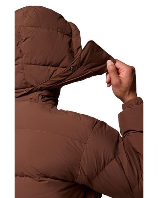 Columbia Brown Wallowa Water Repellent Down Puffer Jacket With Removable Hood for men