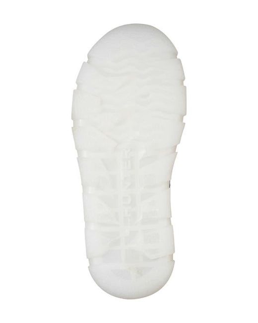 Hunter White Madi Platform Puffer Slipper
