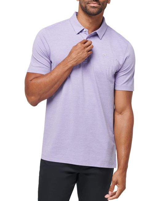 Travis Mathew White The Heater Solid Short Sleeve Performance Polo for men