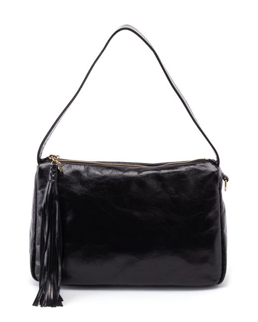 Hobo International Kole Leather Shoulder Bag in Black | Lyst