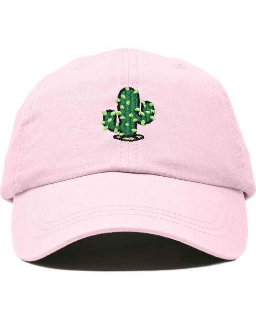 Alix Pink Cactus Embroidered Low Crown Cap