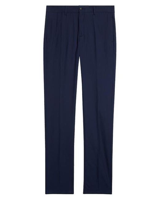 Massimo Alba Blue Slim Fit Flat Front Pants for men