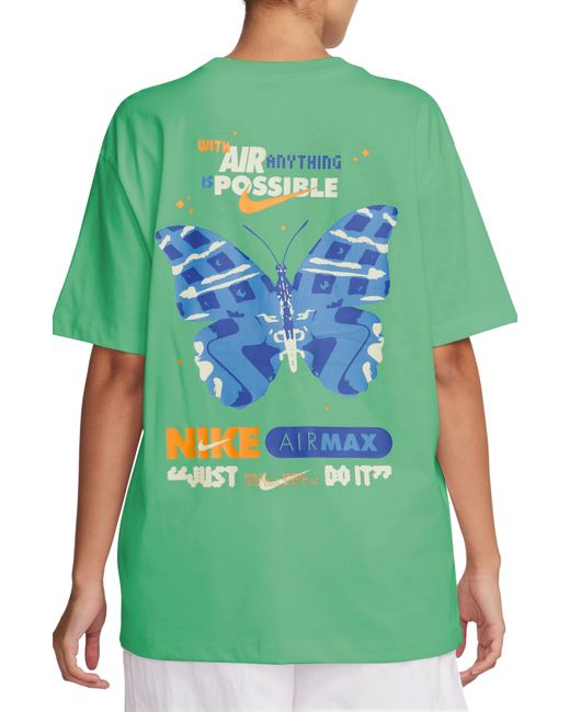 Nike Green Sportswear Air Max Oversize Graphic T-shirt