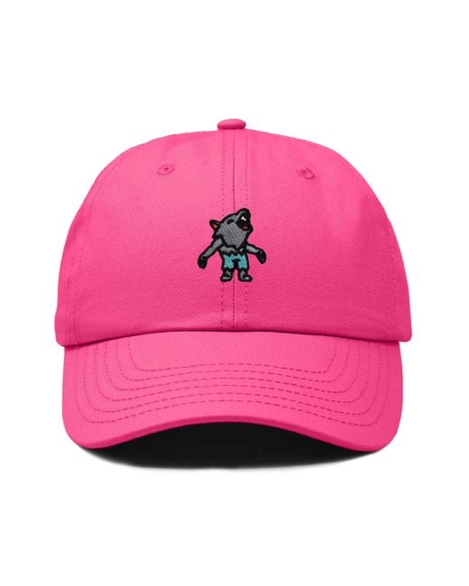 Alix Pink Werewolf Embroidered Dad Hat for men